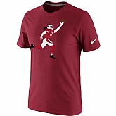 Arizona Cardinals Larry Fitzgerald Nike Silhouette WEM T-Shirt - Cardinal,baseball caps,new era cap wholesale,wholesale hats